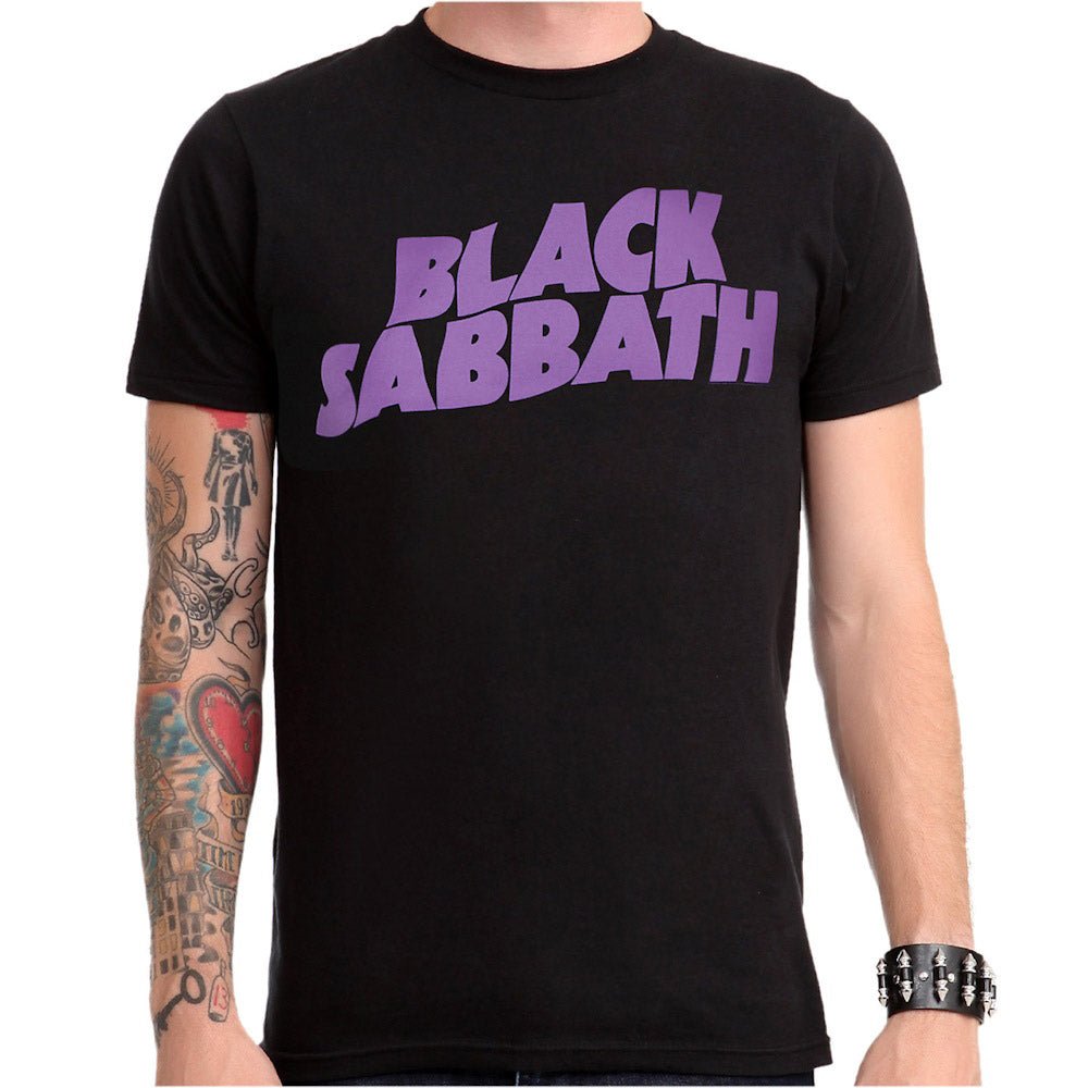 BLACK SABBATH ブラックサバス (OZZY OSBOURNE 追悼 ) - WAVY LOGO VINTAGE / Tシャツ / メンズ - PGS